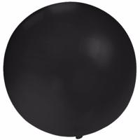 Verjaardagfeest ballonnen - 60 cm - zwart - extra grote ballon - versiering - verjaardag