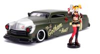 DC Bombshells Diecast Model Hollywood Rides 1/24 1951 Mercury with Harley Quinn Figure - thumbnail