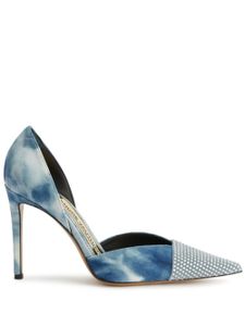 Alexandre Vauthier escarpins à motif tie dye 105 mm - Bleu