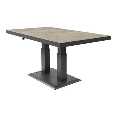Lesli loungetafel verstelbaar Murcia Negro 140 x 85 cm