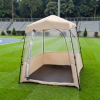 Doorzichtig Pop-up Sporttent Transparant Campingtent Outdoor Weerbestendig met Draagtas Bruin 183 x 135 x 175 cm