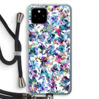Hibiscus Flowers: Pixel 5 Transparant Hoesje met koord