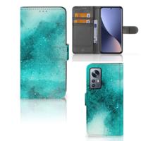 Hoesje Xiaomi 12 | 12X Painting Blue | Portemonnee hoesje