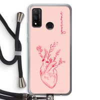Blooming Heart: Huawei P Smart (2020) Transparant Hoesje met koord