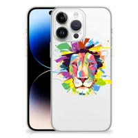 iPhone 14 Pro Max Telefoonhoesje met Naam Lion Color