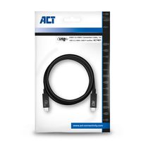 ACT AC7401 USB-kabel 1 m USB 3.2 Gen 1 (3.1 Gen 1) USB C Zwart - thumbnail