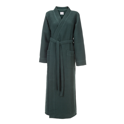 Luxe Wafel Badjas Wafelstructuur Army Green XL Zo!Home - Dekbed-Discounter.nl