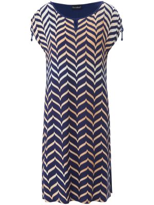 Jurk grafische print voor Van Charmline blauw Jurk grafische print voor Van Charmline blauw