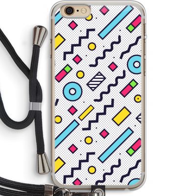 8-bit N°8: iPhone 6 PLUS / 6S PLUS Transparant Hoesje met koord