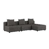 Cobana Lounge Sofa - 3 seater chaise - Cobana Brown - SACKit