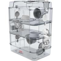 ZOLUX Rody3 trio 3-laags kooi - Voor hamsters, muizen en gerbils - L 41 x D 27 x H 53 cm - Wit