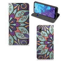Huawei Y5 (2019) Smart Cover Purple Flower Huawei Y5 (2019) Smart Cover Purple Flower