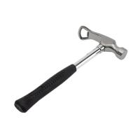 Hamer flessen opener van 24 cm - Stoere grote bierflessen opener - timmerman/bouwvakker cadeau