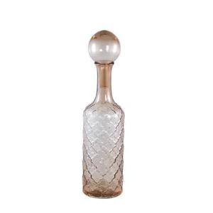 PTMD Cianna Brown glass bottle round with bal L