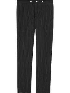 Burberry pantalon de costume à fines rayures - Noir