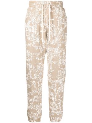 John Elliott pantalon de jogging Sydney à imprimé graphique - Marron