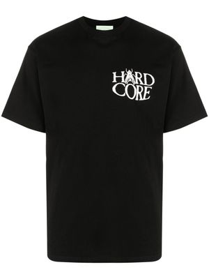 Aries t-shirt imprimé à manches courtes - Noir