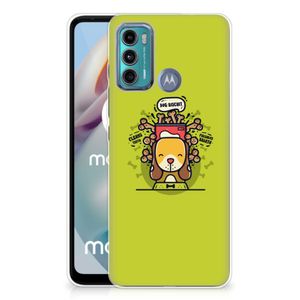 Motorola Moto G60 Telefoonhoesje met Naam Doggy Biscuit