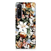 TPU Case voor Sony Xperia 1 V Dark Flowers - thumbnail