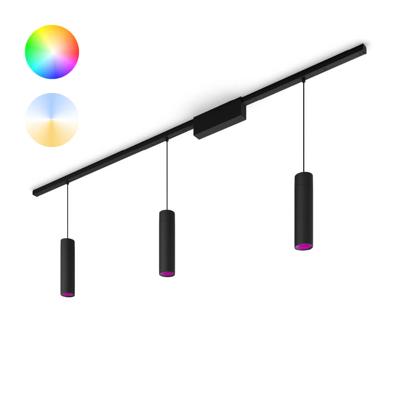 Philips Hue Perifo - White and color set van 3 hanglampen zwart - 929003117101