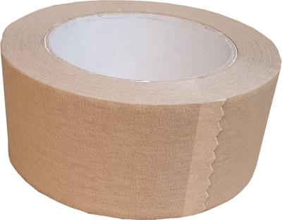 Papieren tape 50mmx50m bruin (1 rol)