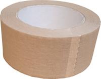 Papieren tape 50mmx50m bruin (1 rol)