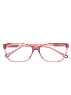Chloé Eyewear lunettes de vue à monture rectangulaire - Rose