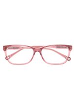 Chloé Eyewear lunettes de vue à monture rectangulaire - Rose Chloé Eyewear lunettes de vue à monture rectangulaire - Rose