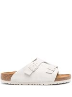 Birkenstock sandales en daim Zürich à boucle - Blanc - thumbnail