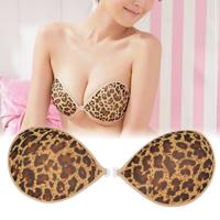Fashion hoge kwaliteit Luipaard patroon naakt beha onzichtbare beha (maat: B)