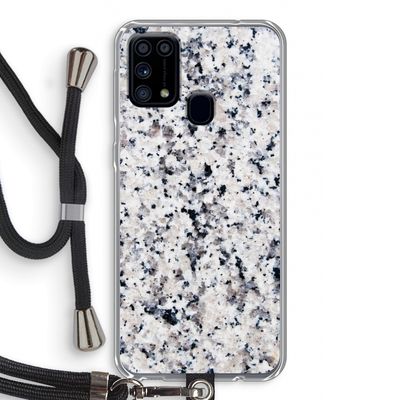 Gespikkelde marmer: Samsung Galaxy M31 Transparant Hoesje met koord