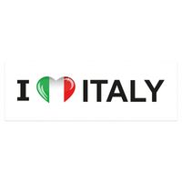Landen sticker I Love Italy groot   -