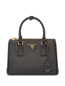 Prada petit sac cabas Galleria en cuir - Noir