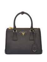 Prada petit sac cabas Galleria en cuir - Noir - thumbnail