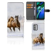 Nokia G42 | Telefoonhoesje | Met pasjeshouder | Paarden