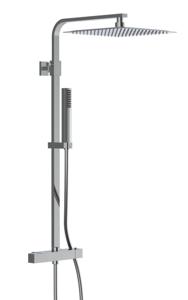 Schutte SUMBA hoofddouche set met thermostatische mengkraan | chroom
 - 60049 60049