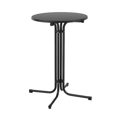 Bartafel - Ø 70 cm - vouwbaar - zwart