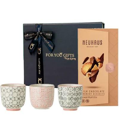 'Verwenpakket Bloomingville Cups met Neuhaus chocolade'! 'Verwenpakket Bloomingville Cups met Neuhaus chocolade'!