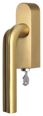 Formani David Rockwell ECLIPSE DR100-DKLOCK-O draaikiepgarnituur afsluitbaar linksdraaiend - PVD mat goud