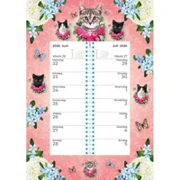 Cats Pink Weekomleg Kalender 2026