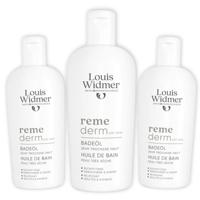 Louis Widmer Remederm Badolie Met Parfum 3 x 250ml Promopakket