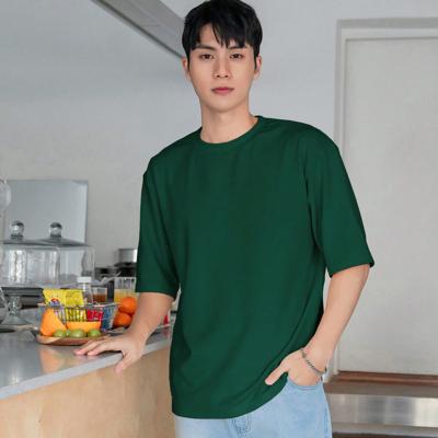 Bon&Bon Modomio Heren Oversized T-Shirt - Grijs - Drop Shoulder Donkergroen / M