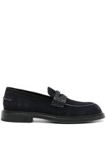 Emporio Armani penny-slot suede loafers - Bleu - thumbnail