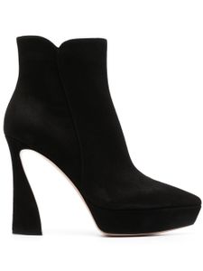 Gianvito Rossi bottines 85 à bout pointu - Noir