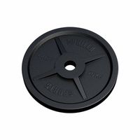 Gorilla Sports Gewichtsschijf - Olympisch - Halterschijf - 25 kg - Gietijzer Zwart - 50 mm - thumbnail