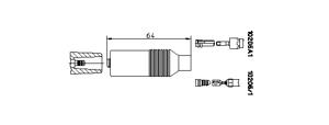 Stekker, stroomverdeler, Stekker, bobine BREMI, u.a. für VW, Seat, Wartburg, Audi