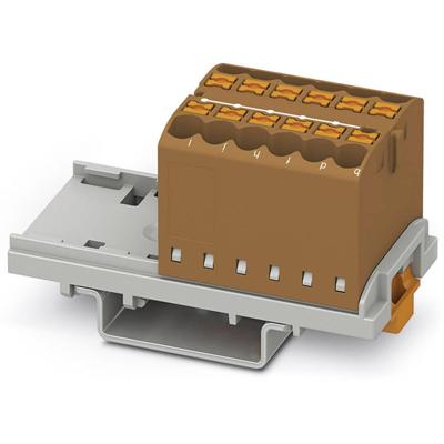Phoenix Contact 3273032 Verdeelblok 28.6 mm Spanveer Bruin 8 stuk(s) Phoenix Contact 3273032 Verdeelblok 28.6 mm Spanveer Bruin 8 stuk(s)