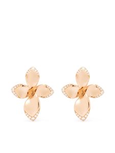 Pasquale Bruni puces d'oreilles Giardini Segreti en or rose 18ct ornées de diamants