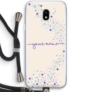 Sterren: Samsung Galaxy J3 (2017) Transparant Hoesje met koord