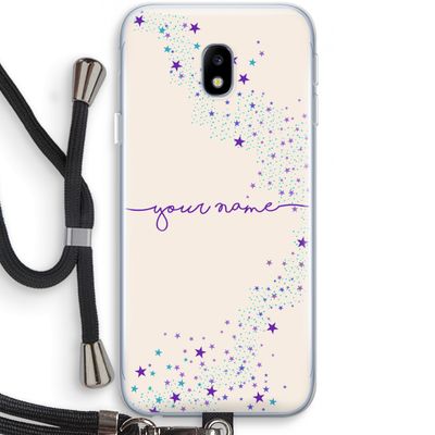 Sterren: Samsung Galaxy J3 (2017) Transparant Hoesje met koord